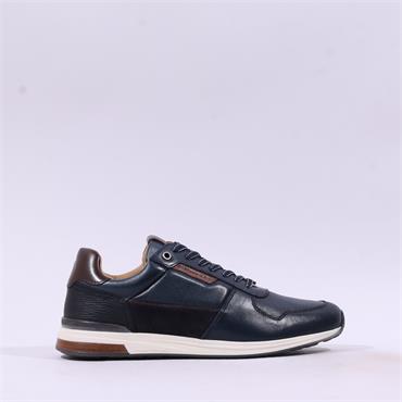 Ambitious Slow Classic Laced Trainer - Navy Combi